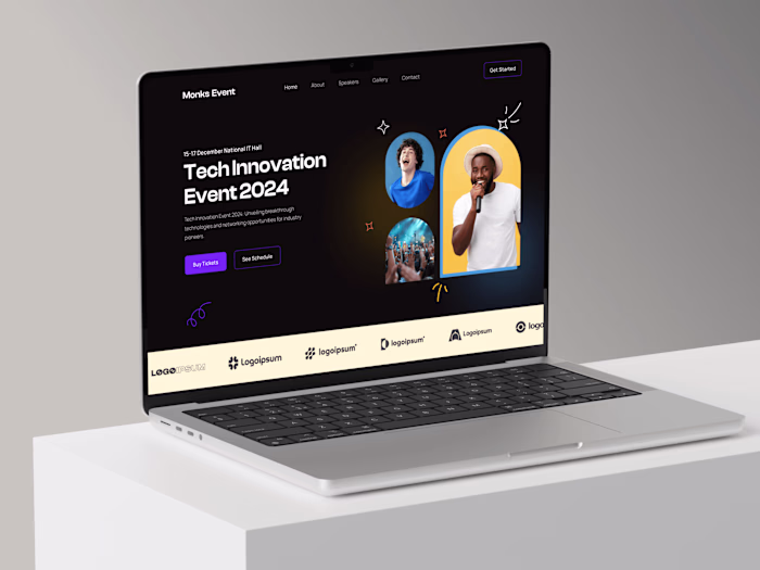 Monks Event: A Stunning UI/UX Experience Developed in Webflow