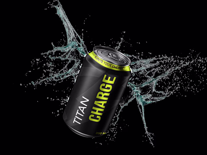 TITAN CHARGE Energy Drink Label Design | Packaging 