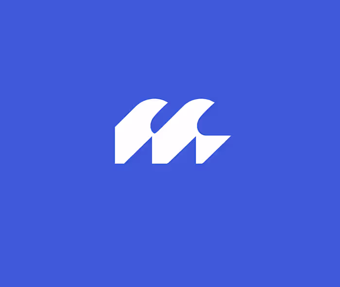 Modular Wave M Logo Abstract