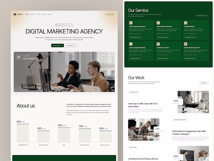 Wookies - Digital Marketing Agency Website