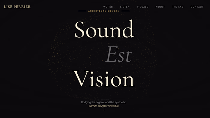 Not just a website, an experience. Animated, immersive, and ...