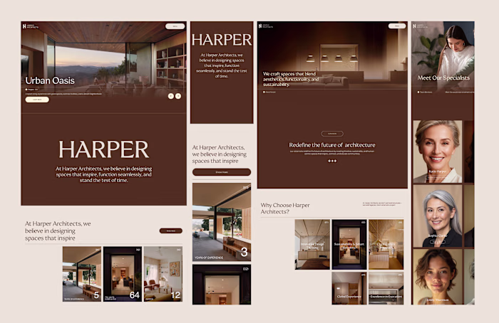 A premium website designed for an Architecture & Interior st...