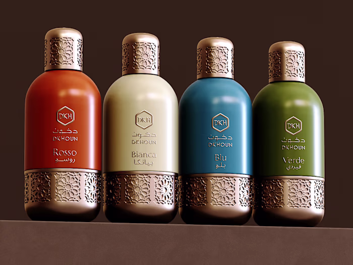 Perfume Bottle Design & 3D Visualization