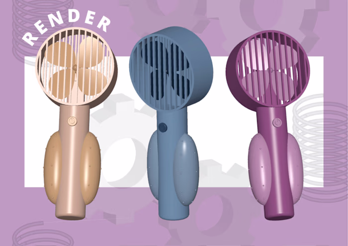 Product Design - Squeezable Portable Fan (R으masaya) on Behance