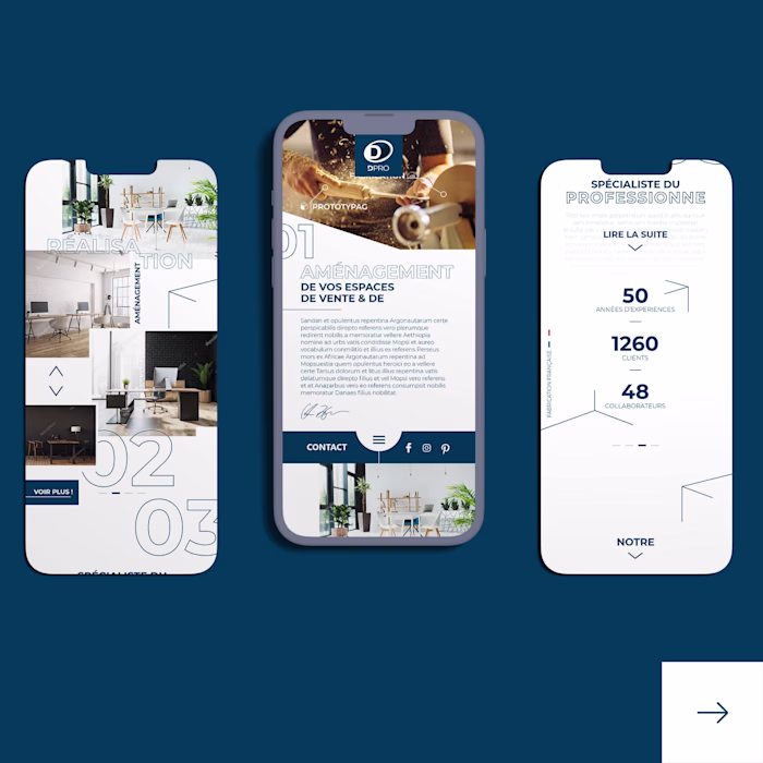 UX/UI Design and Web Dev for Furniture Manufacturer - DPRO