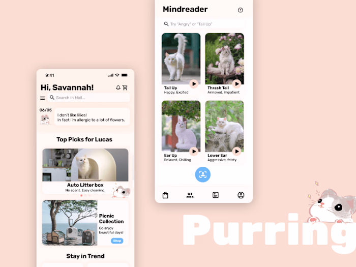 Mobile App Design for Cat Parenting