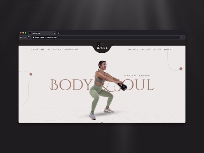Body and Soul Highlands Website Redesign