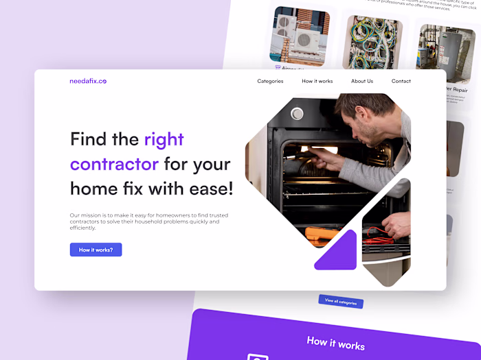 NEEDAFIX.CO - Handyman Directory Website Design