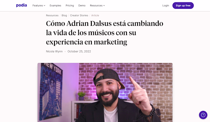 👨‍🏫 Blog Content Translation for Podia