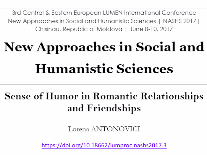Sense of Humor in Romantic Relationshipsand Friendships