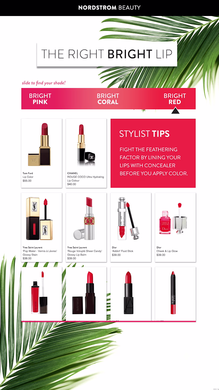 Nordstrom Beauty Endcap | Custom Animation for Digital Signage