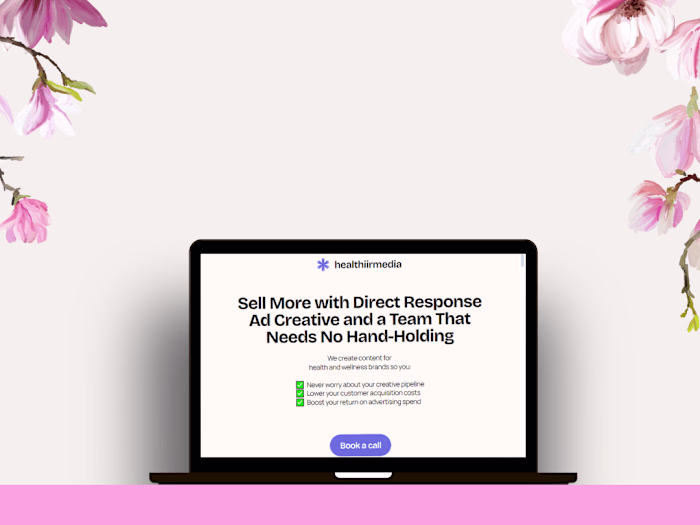 Framer Landing Page For Healthiir Media