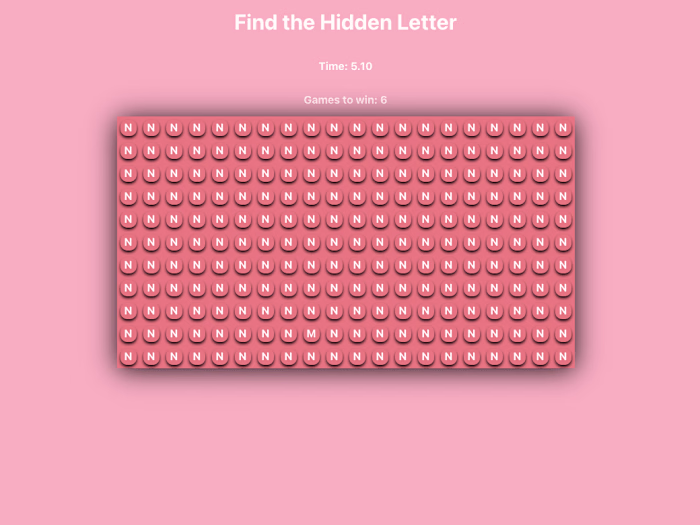 Find The Hidden Letter
