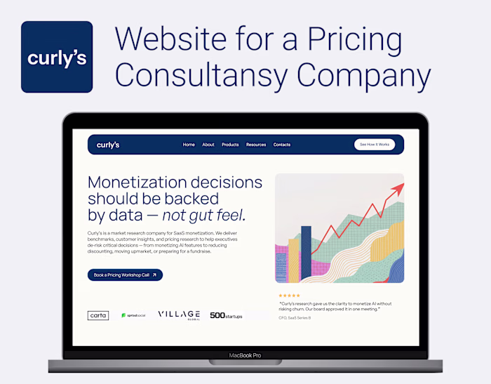 Design & Webflow Development for a Pricing Consultansy Company