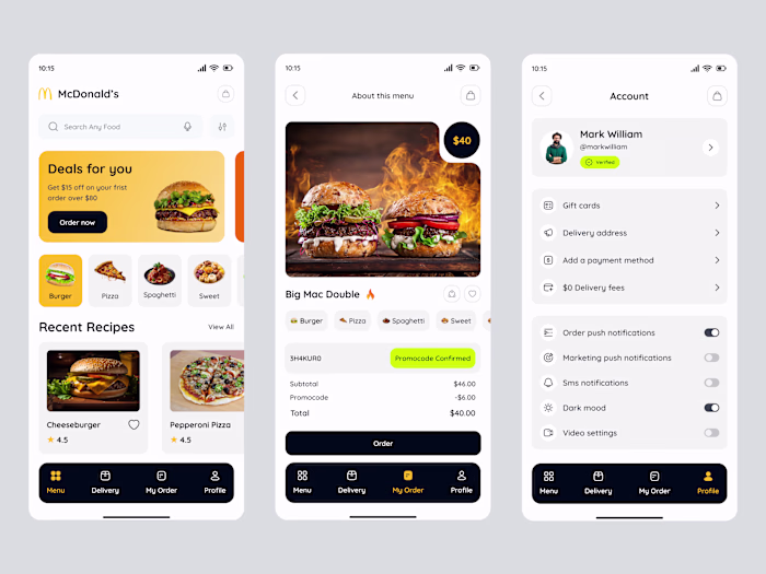 Food Order & Delivery App Design
