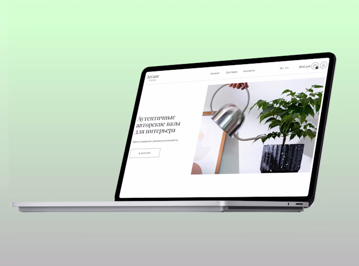 Shopping Website development for the Brand of Interior Vases