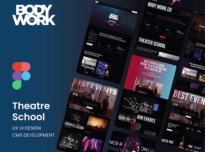 Body Fitness Website UI/UX Design & CMS Development