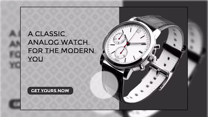 Analog Watch Landing Page