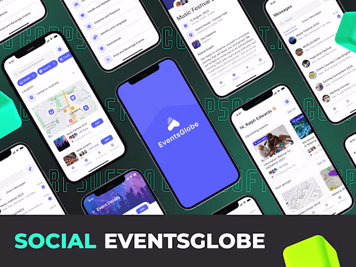 Networking mobile app for international event service