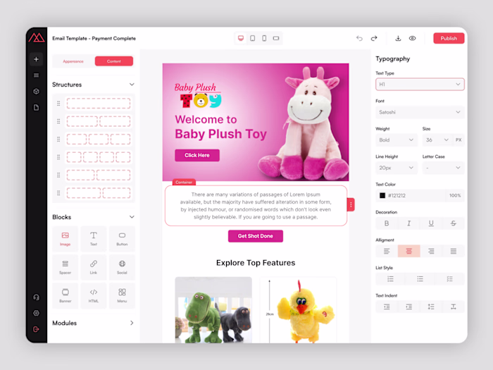 Email Template Design and Development