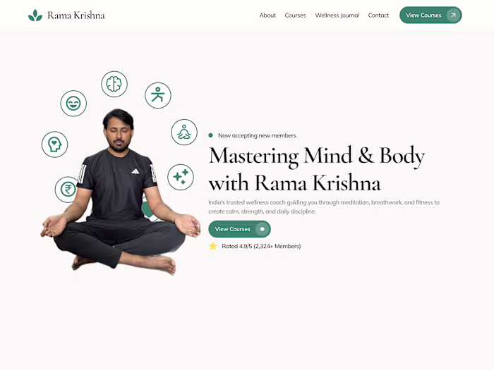 Fitness & Wellness Coach Website