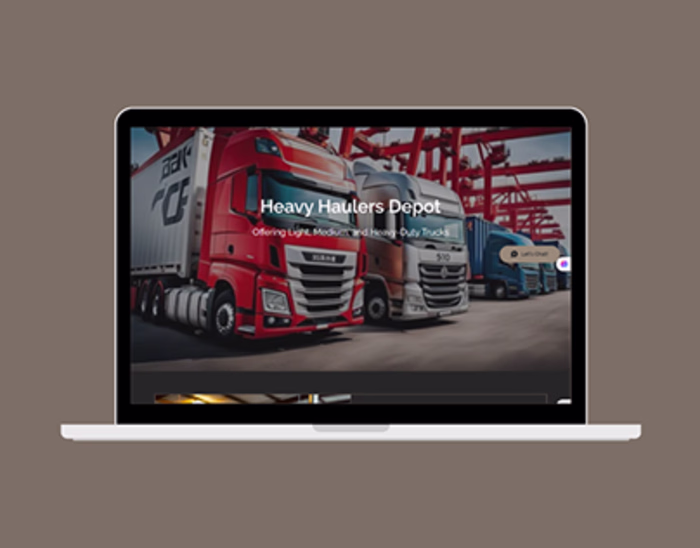 truck website design and redesign