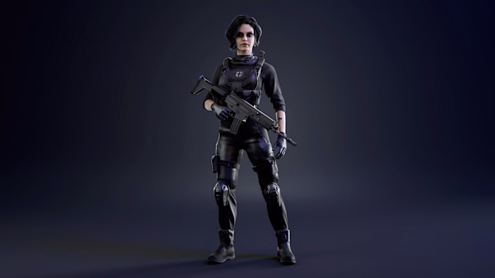 Call of Duty-Style Female Character Model – Tamar Ginturi