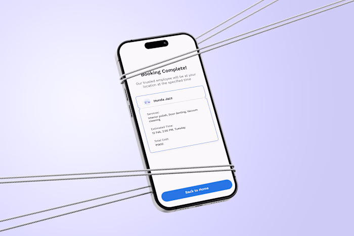 Car Cleaning Service Mobile App