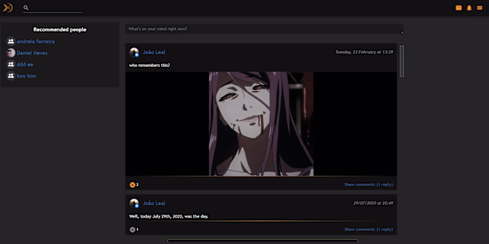 ExceptionNet - Social Network PoC