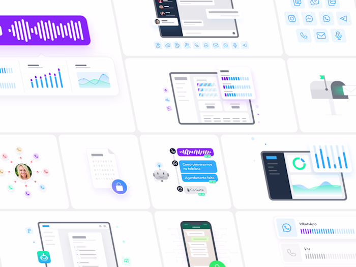 Creation of icons and illustrations for Robbu’s new website