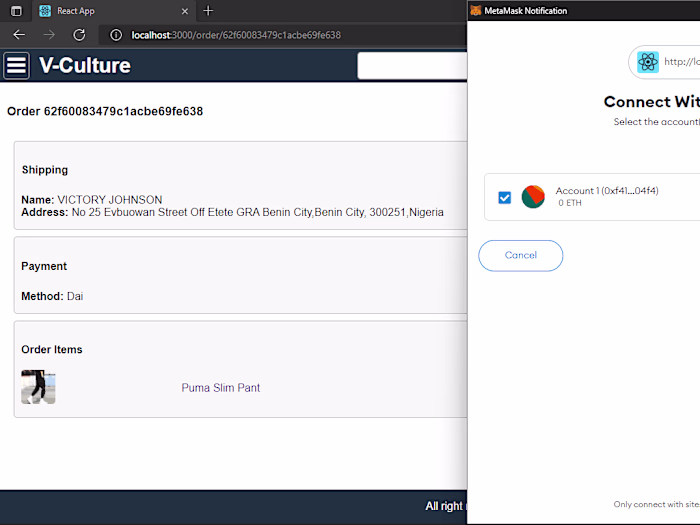 ECOMMERCE WITH CRYPTO PAYMENT SYSTEM  (SOLIDITY SMART CONTRACTS)