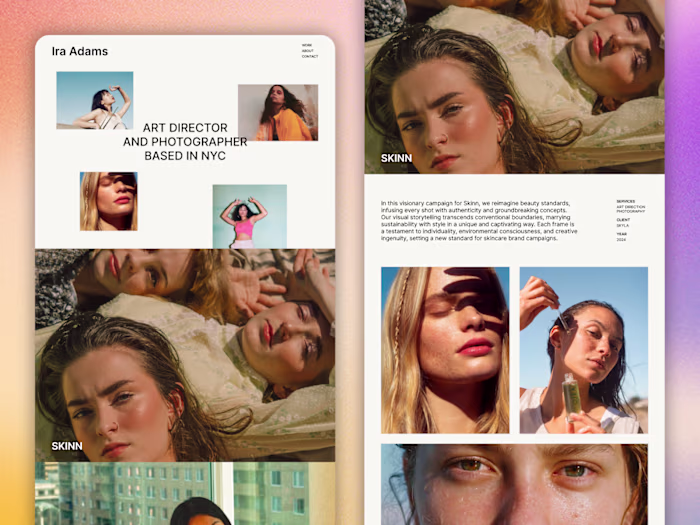 Ira, Framer Portfolio Template