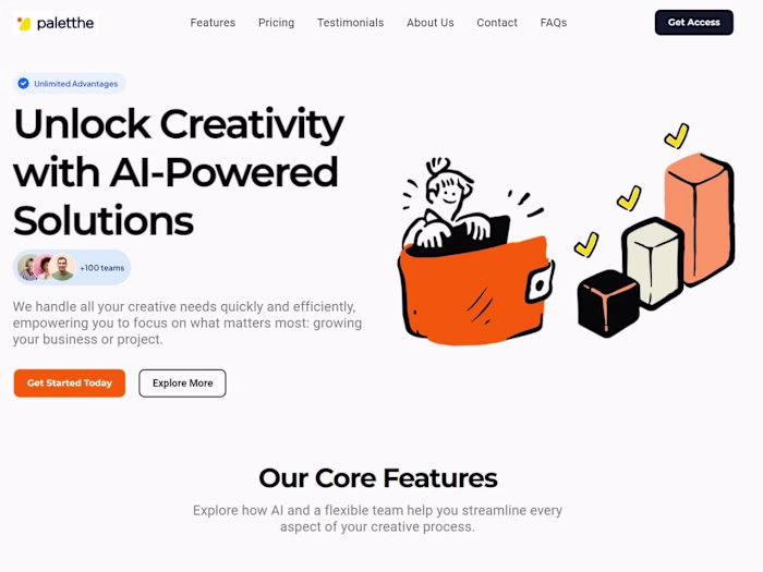 Framer website redesign - Paletthe AI