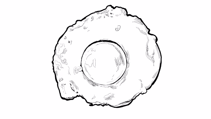 Stylized food illustration