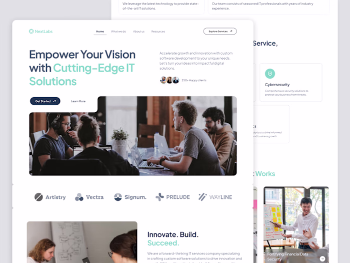 Software Agency Landing Page