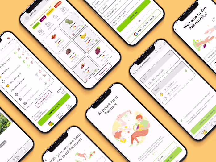Komi.green - App design