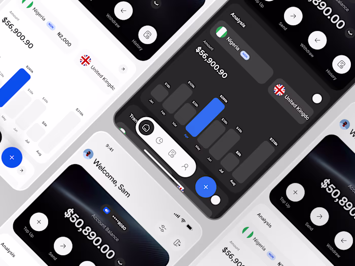 Money tracker. (simple concept UI)