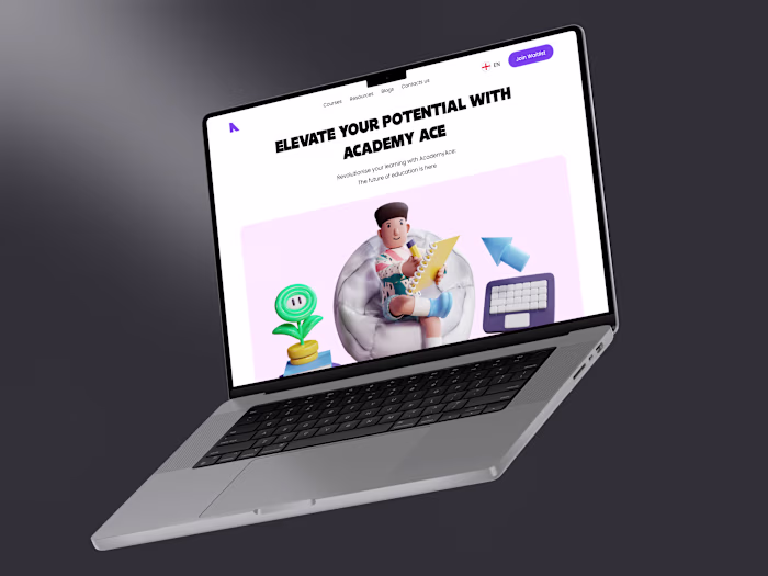 3D Character project for Education website