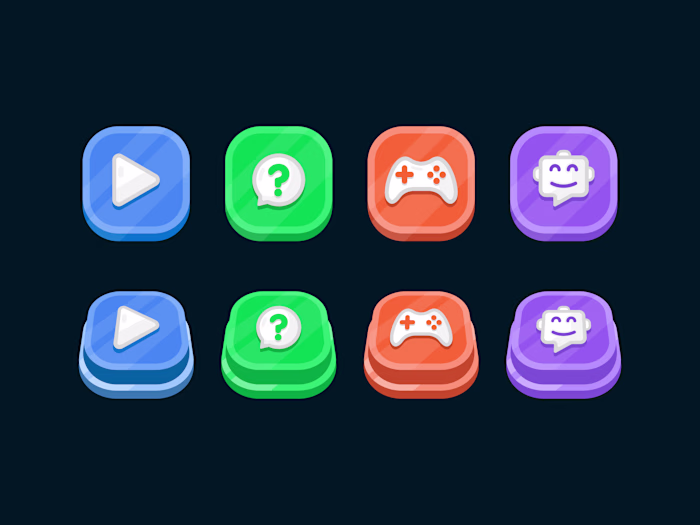 Custom Button Design for Edtech Website