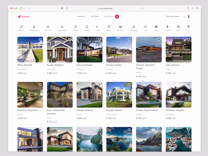 Yourbnb - Property Website Design & Development