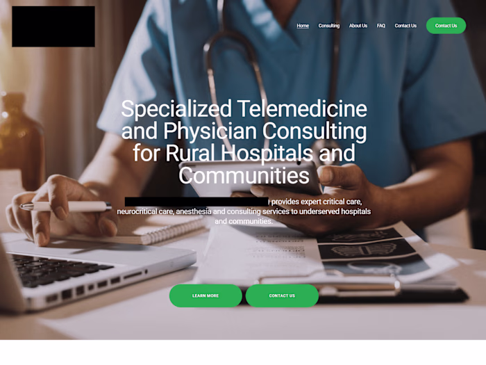 Tele-Health Company | Squarespace Web Design