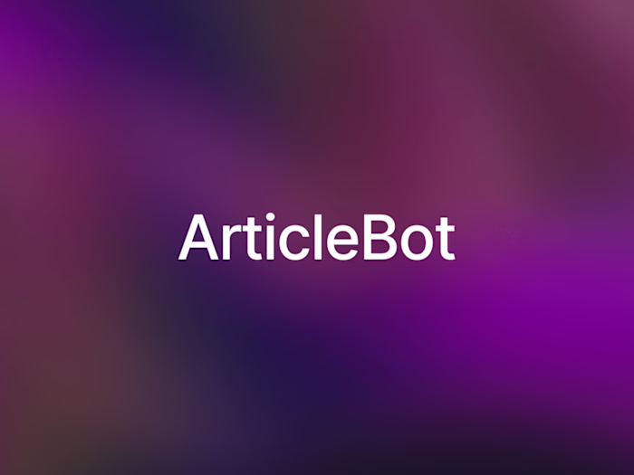 ArticleBot