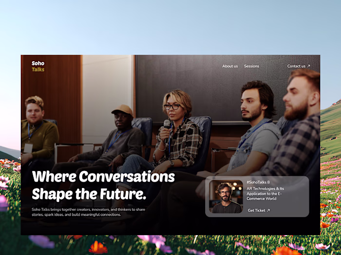 Website Design & Webflow Development for Soho Talks