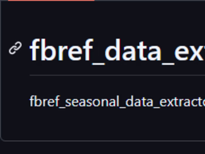 fbref footable seasonal data scraping