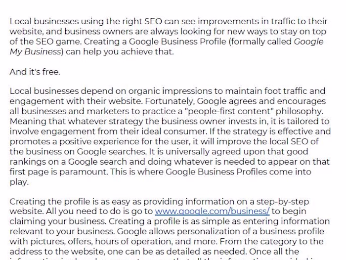 500 Word SEO Blog Article