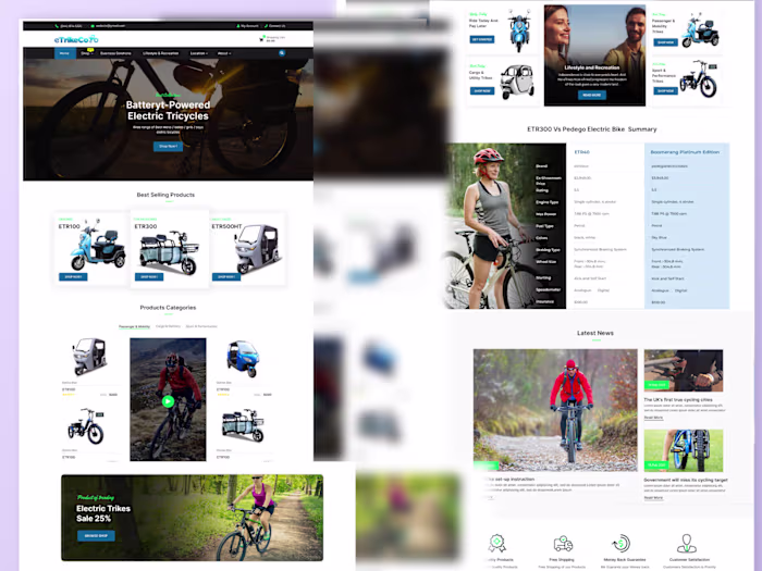 Website page design