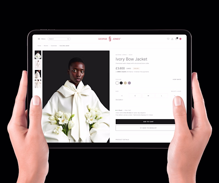 E-commerce website design for a