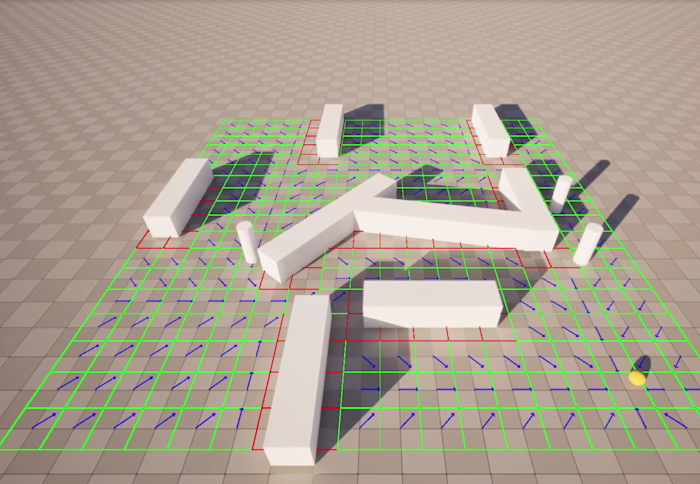 Flow Field Navigation Prototype