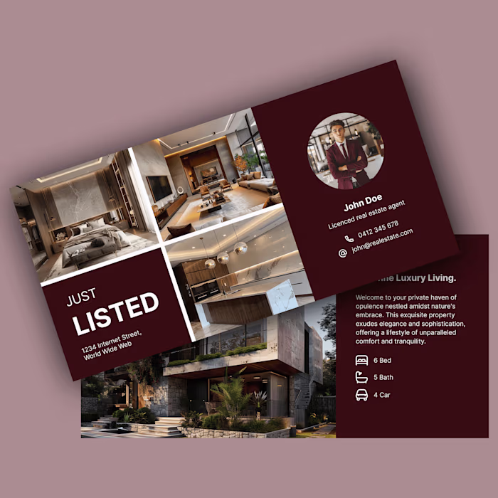 Real Estate Postcard