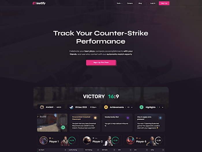 Leetify - Product Design (UX/UI)